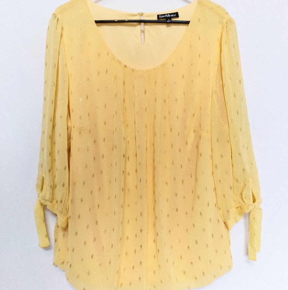Sara Michele Yellow Top